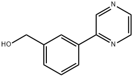 (3-(PYRAZIN-2-YL)PHENYL)METHANOL Struktur