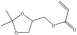 2-Propenoic acid, (2,2-dimethyl-1,3-dioxolan-4-yl)methyl ester Struktur