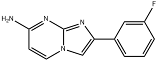 7-AMINO-2-(3-FLUOROPHENYL)IMIDAZO[1,2-A]PYRIMIDINE Struktur