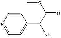 Methyl 2-amino-2-(pyridin-4-yl)acetate Struktur