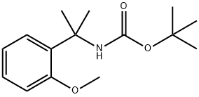 tert-Butyl N-[2-(2-methoxyphenyl)propan-2-yl]carbamate Struktur