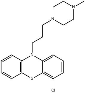 4-chloro-10-[3-(4-methylpiperazin-1-yl)propyl]phenothiazine Struktur