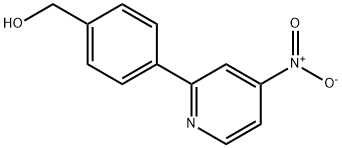 (4-(4-NITROPYRIDIN-2-YL)PHENYL)METHANOL Struktur