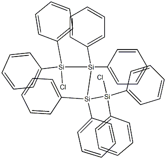 Tetrasilane, 1,4-dichloro-1,1,2,2,3,3,4,4-octaphenyl- Struktur