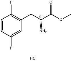 (R)-METHYL 2-AMINO-3-(2,5-DIFLUOROPHENYL)PROPANOATE HCL Struktur