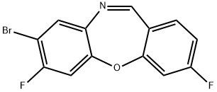 8-BROMO-3,7-DIFLUORODIBENZO[B,F][1,4]OXAZEPINE Struktur