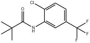 N-[2-chloro-5-(trifluoromethyl)phenyl]-2,2-dimethylpropanamide Struktur