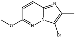 3-Bromo-6-methoxy-2-methylimidazo[1,2-b]pyridazine Struktur