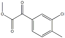 METHYL 2-(3-CHLORO-4-METHYLPHENYL)-2-OXOACETATE Struktur