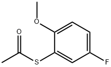 S-(5-FLUORO-2-METHOXYPHENYL) ETHANETHIOATE Struktur