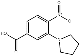 4-NITRO-3-(PYRROLIDIN-1-YL)BENZOIC ACID Struktur