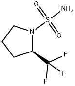 (R)-2-(TRIFLUOROMETHYL)PYRROLIDINE-1-SULFONAMIDE Struktur