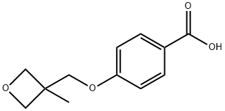 4-[(3-Methyloxetan-3-yl)methoxy]benzoicacid Struktur