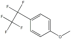 1-methoxy-4-(1,1,2,2,2-pentafluoroethyl)benzene Struktur