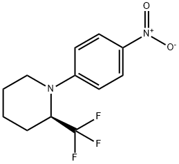 (R)-1-(4-NITROPHENYL)-2-(TRIFLUOROMETHYL)-PIPERIDINE Struktur