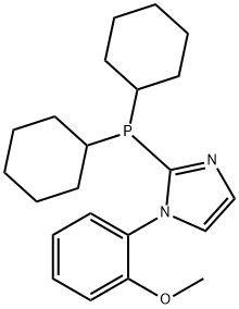 2-(Dicyclohexylphosphino)-1-(2-methoxyphenyl)-1H-Imidazole Struktur