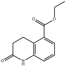 Ethyl 2-oxo-1,2,3,4-tetrahydroquinoline-5-carboxylate Struktur