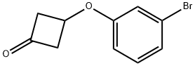 3-(3-BROMO-PHENOXY)-CYCLOBUTANONE Struktur