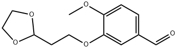 3-(2-(1,3-DIOXOLAN-2-YL)ETHOXY)-4-METHOXYBENZALDEHYDE Struktur