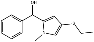 (4-(ETHYLTHIO)-1-METHYL-1H-PYRROL-2-YL)(PHENYL)METHANOL Struktur