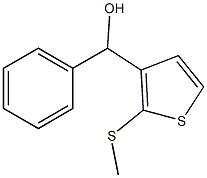 (2-(METHYLTHIO)THIOPHEN-3-YL)(PHENYL)METHANOL Struktur