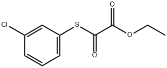 ETHYL 2-((3-CHLOROPHENYL)THIO)-2-OXOACETATE Struktur