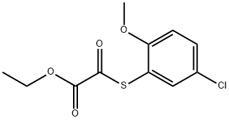 ETHYL 2-((5-CHLORO-2-METHOXYPHENYL)THIO)-2-OXOACETATE Struktur