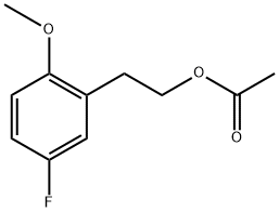 5-FLUORO-2-METHOXYPHENETHYL ACETATE Struktur