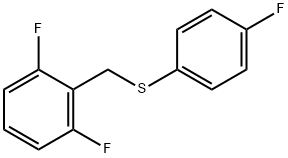 (2,6-DIFLUOROBENZYL)(4-FLUOROPHENYL)SULFANE Struktur