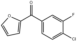 (4-CHLORO-3-FLUOROPHENYL)(FURAN-2-YL)METHANONE Struktur