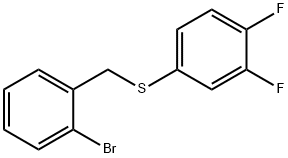 (2-BROMOBENZYL)(3,4-DIFLUOROPHENYL)SULFANE Struktur