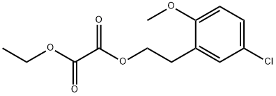 5-CHLORO-2-METHOXYPHENETHYL ETHYL OXALATE Struktur