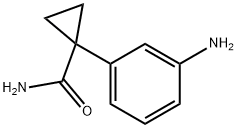 1-(3-aminophenyl)cyclopropanecarboxamide Struktur