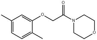 2-(2,5-dimethylphenoxy)-1-morpholin-4-ylethanone Struktur