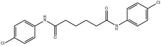 N,N'-bis(4-chlorophenyl)hexanediamide Struktur