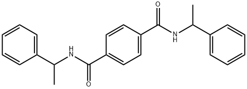 N,N'-bis(1-phenylethyl)terephthalamide Struktur