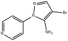 4-Bromo-2-pyridin-4-yl-2H-pyrazol-3-ylamine Struktur