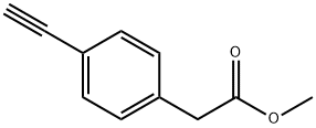 4-Ethynyl-benzeneacetic acid methyl ester Struktur