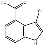 3-Chloro-1H-indole-4-carboxylic acid Struktur