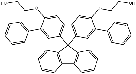 9, 9-Bis[3-phenyl-4-(2-hydroxyethoxy)phenyl]fluorene Struktur