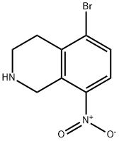 5-bromo-8-nitro-1,2,3,4-tetrahydroisoquinoline Struktur