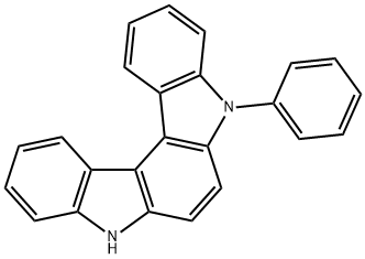 5-phenyl-5,8-dihydroindolo[2,3-c]carbazole Struktur