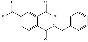 1,2,4-Benzenetricarboxylic Acid Benzyl Ester Struktur