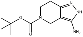 tert-butyl 3-amino-2H,4H,5H,6H,7H-pyrazolo[4,3-c]pyridine-5-carboxylate Struktur