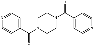 [4-(pyridine-4-carbonyl)piperazin-1-yl]-pyridin-4-ylmethanone Struktur