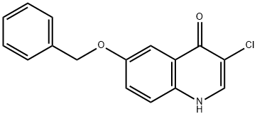 6-Benzyloxy-3-chloro-1H-quinolin-4-one Struktur