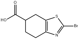 2-Bromo-4,5,6,7-tetrahydro-benzothiazole-6-carboxylic acid Struktur