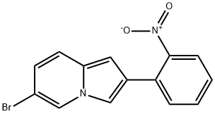 6-bromo-2-(2-nitrophenyl)indolizine Struktur