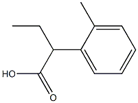 Benzeneacetic acid, a-ethyl-2-methyl- Struktur