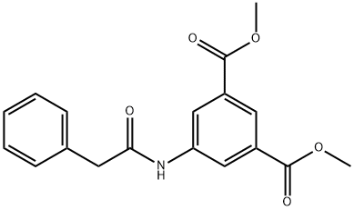 dimethyl 5-[(2-phenylacetyl)amino]benzene-1,3-dicarboxylate Struktur